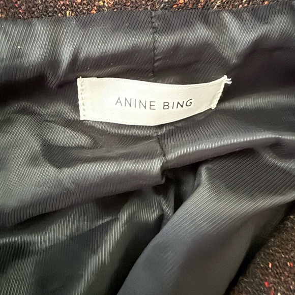 Anine Bing Brown Tweed Blazer with Metallic Accents SZ Medium - Picture 8 of 13